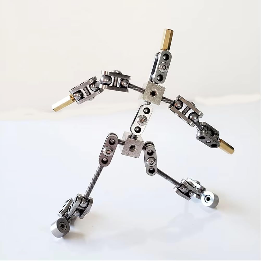 HYZHANHONG ストップモーションワークショップ/ストップモーションアニメーションキャラクターの骨格ステンレス鋼製ボーン DI
