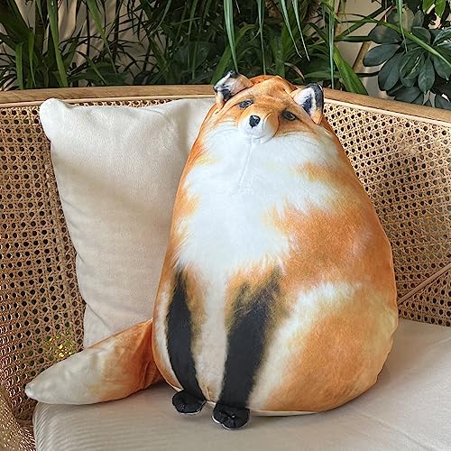 Xurigox Fox Plush Pillow, Cute Fox Stuffed Animals Plush Toy,Soft Fox Plushie Hugging Pillow For Sleeping, Kawaii Plush Throw Pillow Wild Animal Birthday Party Gifts For Kids Girls Boys (13Inch) #TOP4