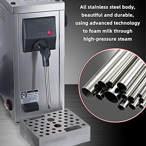 JFF Kommerzieller Milchaufschäumer, 220 V Automatischer Milchdampfer Elektrische Kaffeeaufschäummaschine 800 Ml… – Bild 3