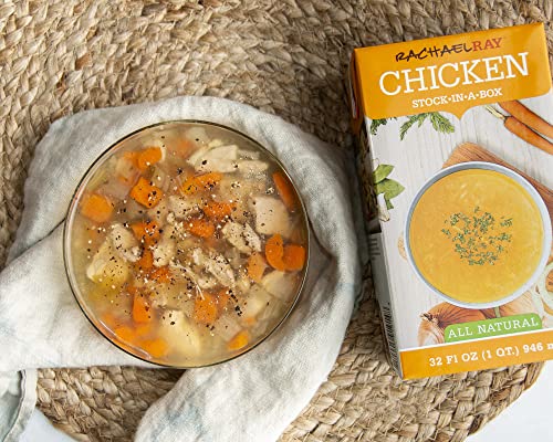 Rachael Ray | All Natural Chicken Stock, 32 Oz. | Healthy Natural Alternative To Broth | 6-Pack #TOP3