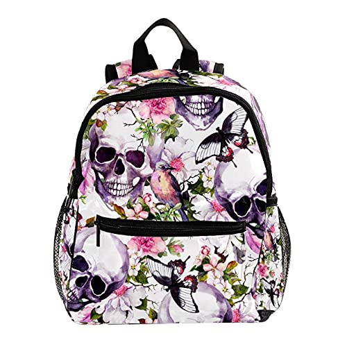 Sac à dos crâne et papillon 30 cm pour ranger facilement toutes ses affaires d'école