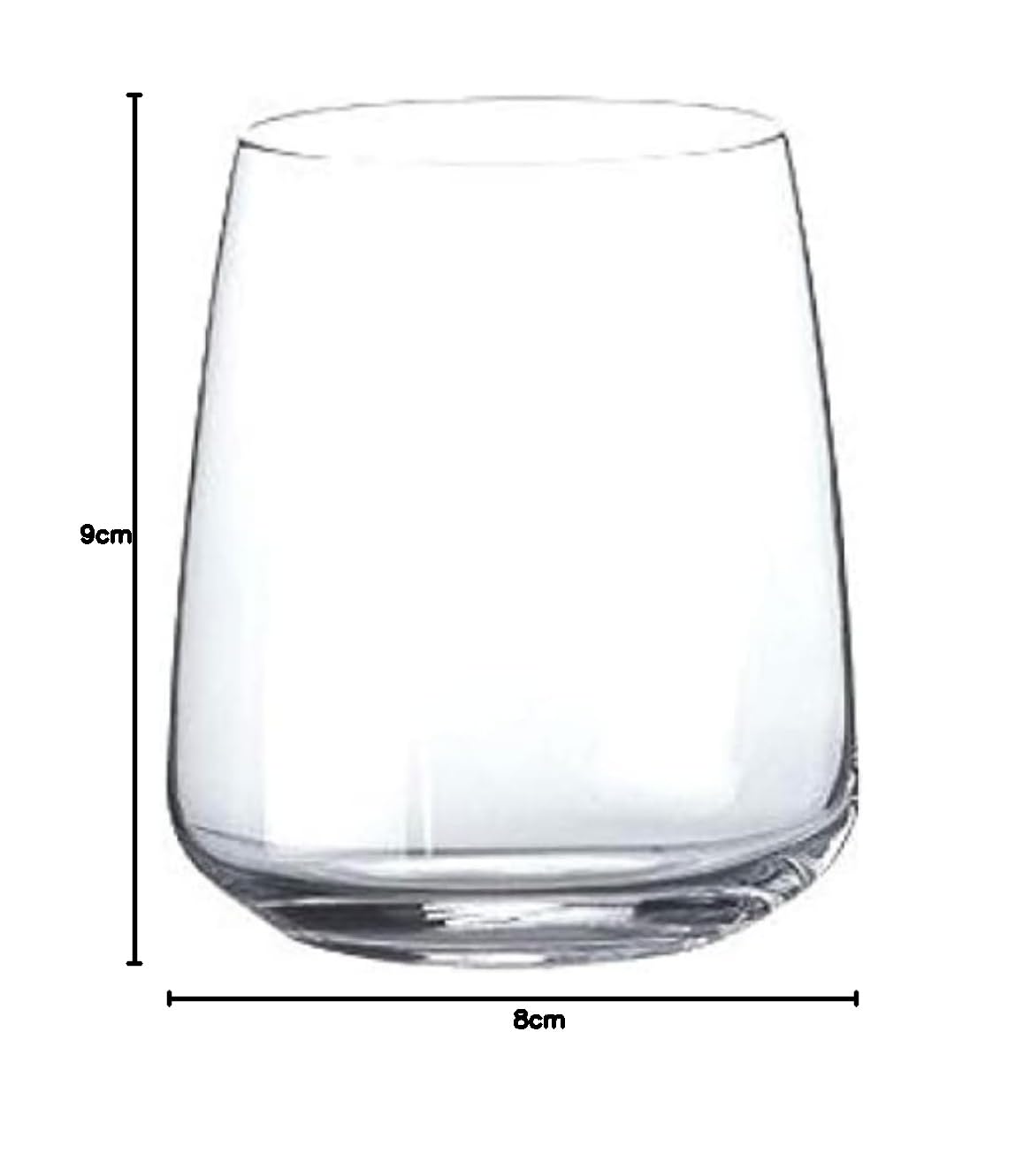 Set 6 Bicchieri Da Acqua Aurum - Capacità 37 Cl, Vetro Sottile, Design Elegante - Foto 2