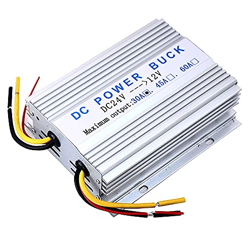 Convertisseur 24V en 12V 30A avec réduction thermique pour radio de voiture