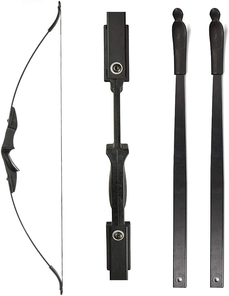 53" Takedown Recurve Bow Archery Right & Left Hand Archery Target Practice Outdoor Hunting