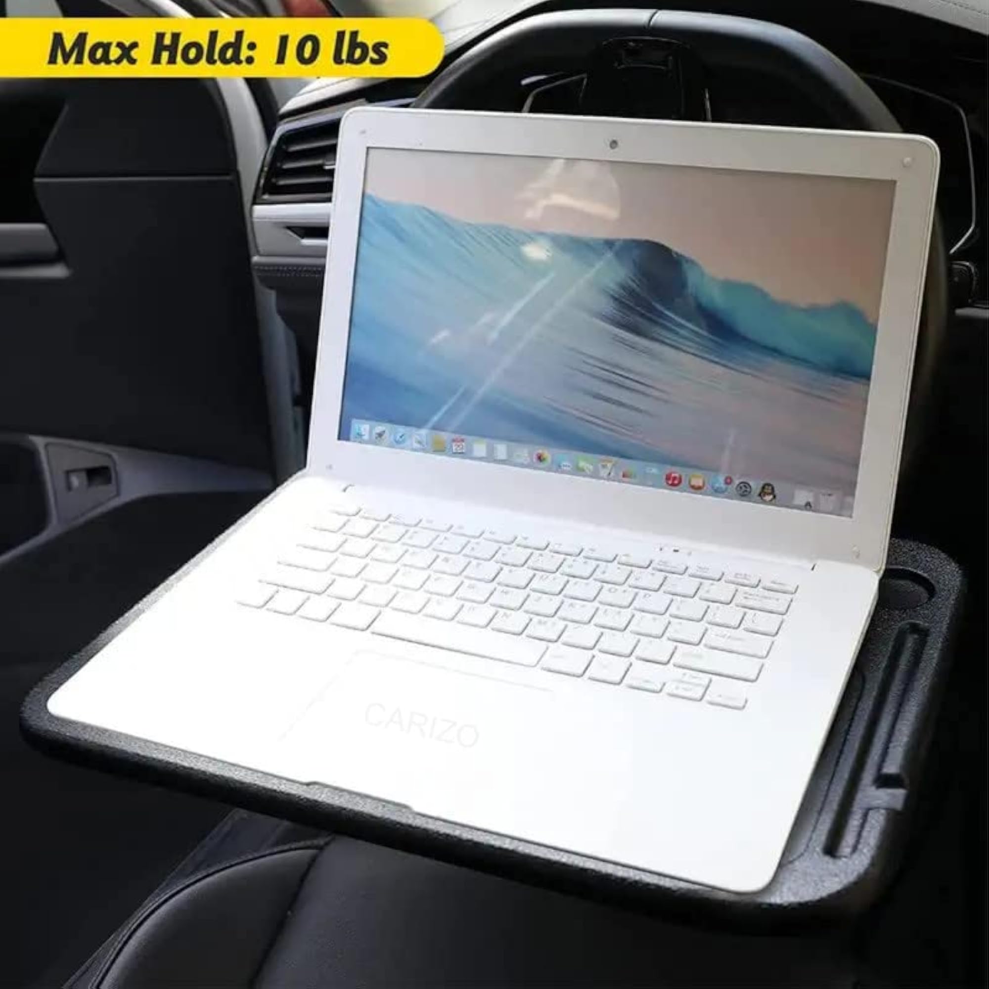 Multifunction Wheel Tray Car Steering Wheel Desk, Black