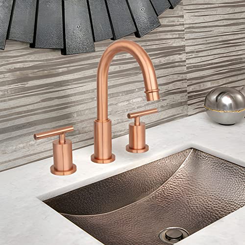 Two-Handle Copper Widespread Bathroom Sink Faucet … #TOP1