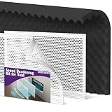 Mxclimate Sound Deadening Kit for Vent,Sound Proof Foam Panels 5.38 sqft with Self Adhesive,High Density Acoustic Foam for Reducing Noise Sound Insulation of HVAC Vent & Duct,with Mesh Vent Covers