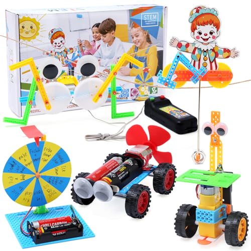 JOYVOVO Juego de Experimentos, Proyectos Stem Aparato Educativos, Kit Científico Construcción de Exploración Electrónica DIY Set, Kit Eléctrico Física Educativo Regalo de Cumpleaños Navidad