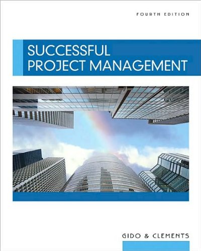 byJames P. Clements,by Jack Gido Successful Project Management (with Microsoft Project CD-ROM)(text only)4th (Fourth) edition[Hardcover]2008
