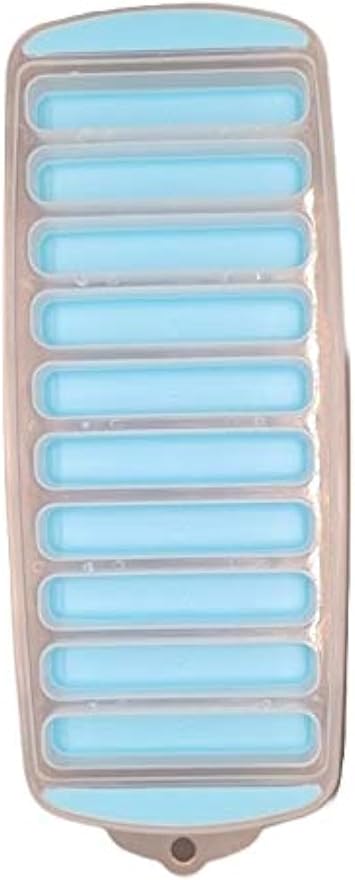 Handy Housewares Flexible Pop-Out Bottle Ice Cube Stick Tray - Fits Narrow Water Bottles and Drink Can Openings 1-pack, Blue