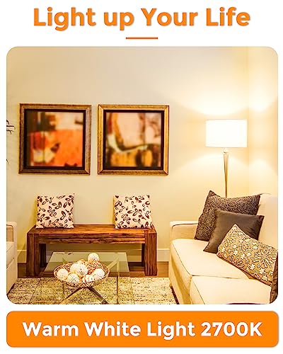 EvaStary Bayonet Light Bulbs, 5W B22 LED Bulb Bayonet 40W Equivalent, Warm White 2700K, LED Golf Ball Bulb Light Bulbs, Energy Saving G45 P45 Mini Globe LED Light Bulb, Non-Dimmable, 4 Packs - Image 6