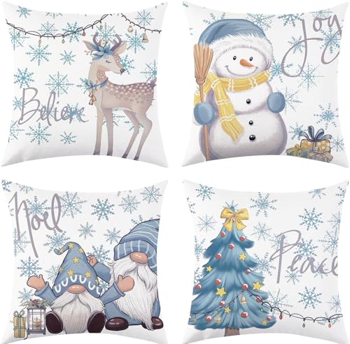 a ray of sunshine4 Stück Kissenbezug Weihnachten 40 x...