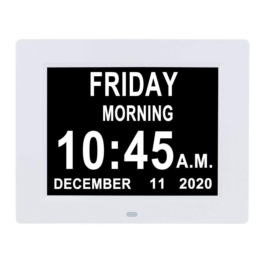 Buy [2020 Upgrade] Extra Large Digital Day Date Clocks with 12 Alarm
