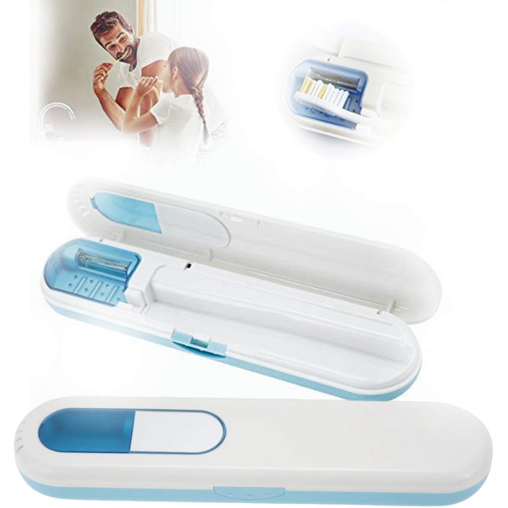 Sterilizzatore Per Spazzolino Denti, Automatico Con Accessori Bagno Spazzolini Denti E Accessori Per Cacciaviti A Stella Sterilizzazione (Blu)