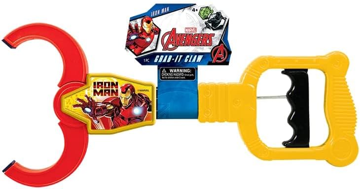 Miniatura 2 de JA-RU Marvel Avengers - Juguete agarrador de garras de Iron Man para niños (paquete de 1) Herramienta de recogida de garras de robot de 12.5
