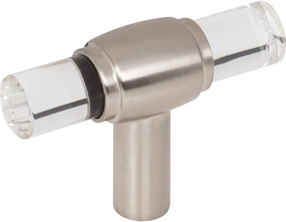 Jeffrey Alexander 2" Satin Nickel Carmen Cabinet T Knob