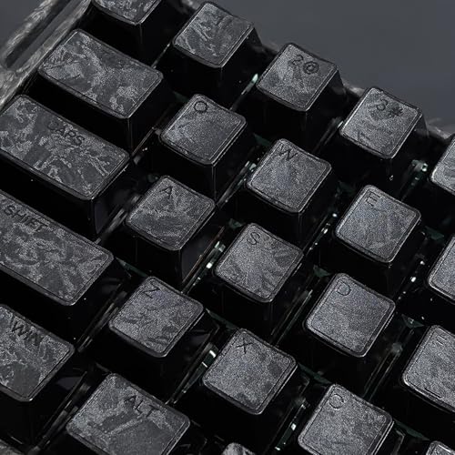 Capuchons de Touches rétroéclairés imprimés sur le côté avec texture carbone durable - 3