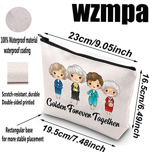 WZMPA Golden TV Show Fans Cosmetic Bag Golden Inspired Gift Golden Together Forever Makeup Zipper Pouch Bag for Women Girls Golden Together Forever - Image 2