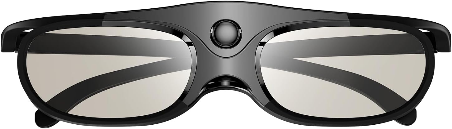 Active Shutter 3D Glasses, 3D Glasses Compatible with Epson 3D Projector, TDG-BT500A TDG-BT400A TY-ER3D5MA, 120Hz Rechargeable 3D Glasses, 40 Hours Working Time