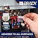 Brady Authentic (M4-136-427) Self-Laminating Vinyl Wrap Around Labels 0.75