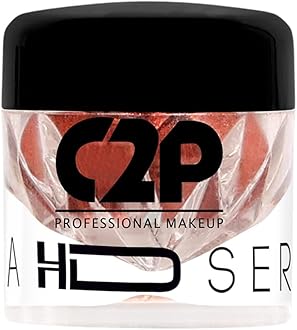 C2P Pro Eyeshadow Pigment for Eye Makeup - 2g | Long-Lasting and Highly Pigmented Loose Precious Pigments with Metallic Effect | Cosmetics For Women and Girls (Bold Vamp 181, 02 Gram)