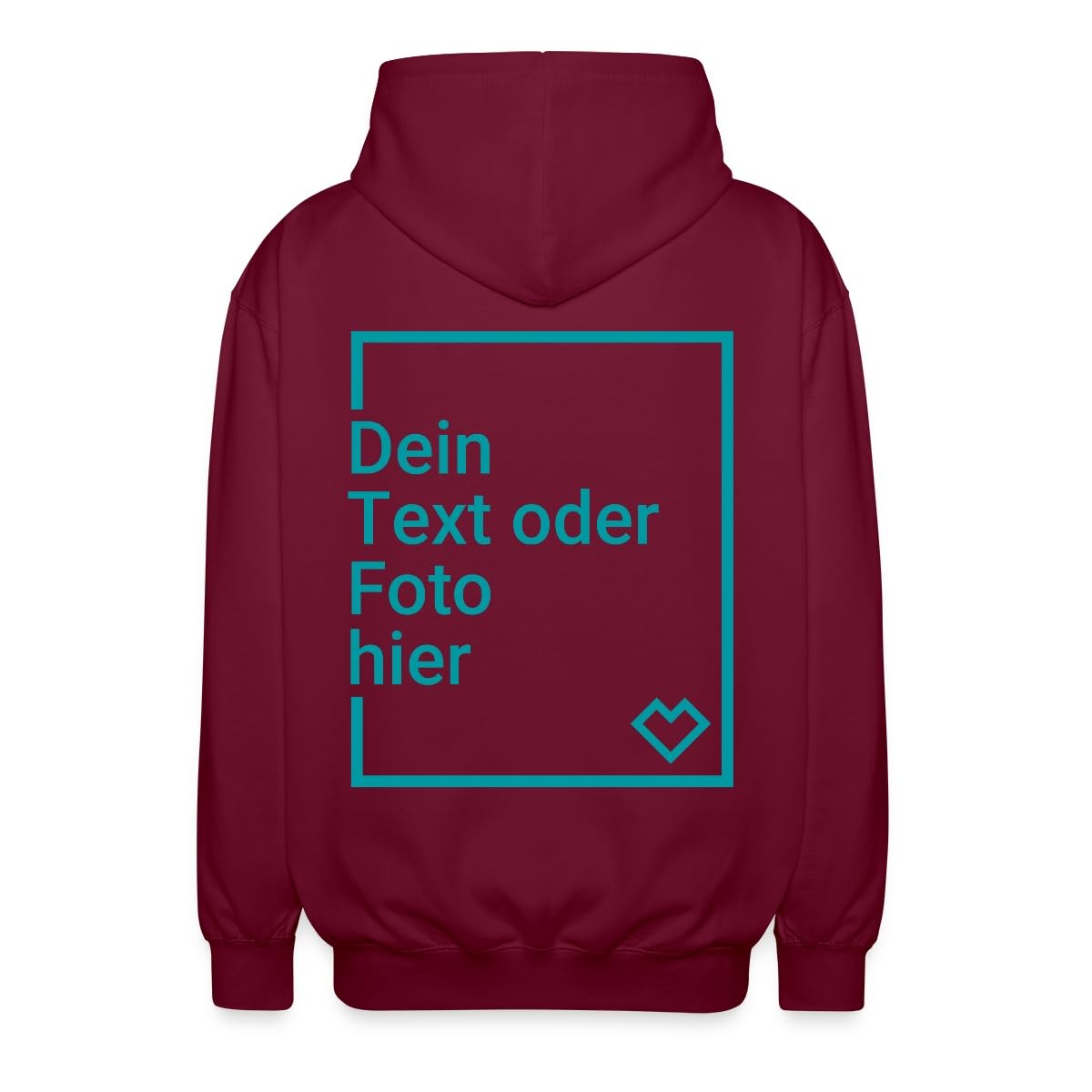 Spreadshirt Unisex Sweatjacke Selbst Gestalten Mit Foto Oder Text | Personalisierte Kapuzenjacke für Damen & Herren