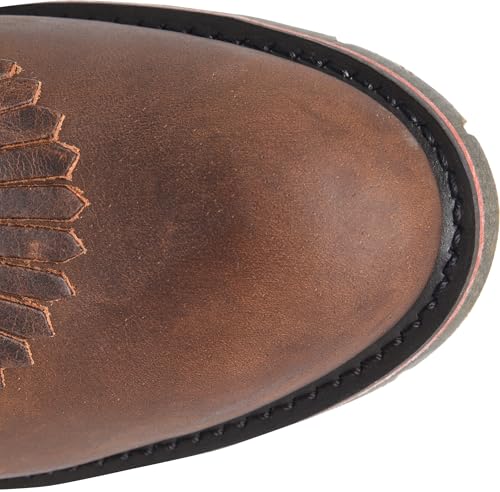 DOUBLE-H Mens 9" Soft Toe U Toe Packer Leather Boots, Durable Work Boot for Men, Comfortable and Stylish Outdoor Footwear3