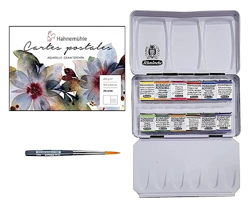 24 Aquarell-Postkarten – 10,5x15,5 Cm, 300 G/m², Blanko, Für DIY, Grußkarten & Malerei