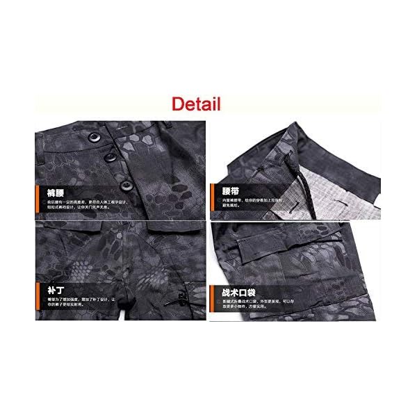 ATAIRSOFT Kampf Uniform Männer Taktische Armee Militär BDU Jacke Hemd & Hosen Anzug für Airsoft Paintball Jagdkriegsspiel – Bild 8