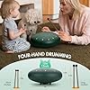 CAHAYA Steel Tongue Drum 13Notes: 12 Inch Steel Hand Drum with Music Book, Mallets, Finger Picks and Carry Bag Green CY00374-1 #2