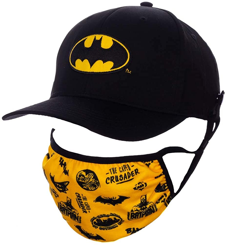 BioworldBatman DC Comics Symbol Face Mask Hat Combo