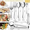 IAXSEE 8 PCS Stainless Steel Serving Utensils, Large Serving - View #7
