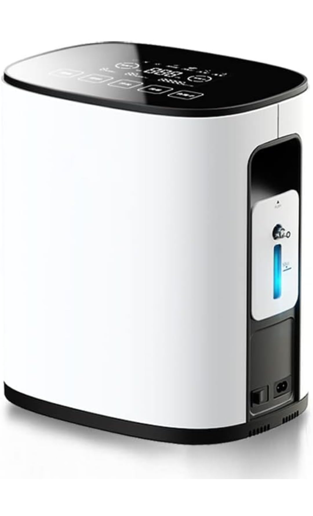 Zy-2R Oxygen Concentrator Machine For Home 1-9 Litres Big Display (93% To 30% O24 Hours Support, White-image-2
