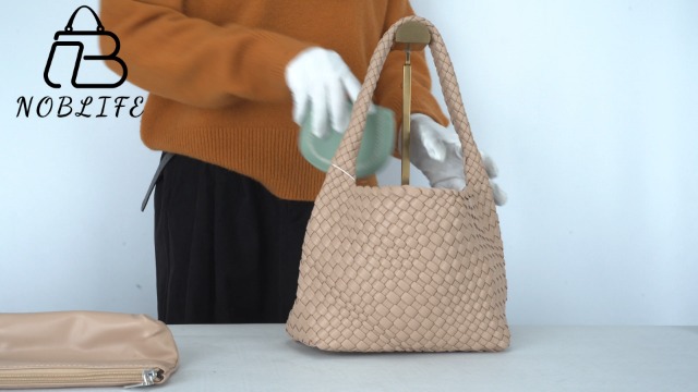 Amazon.com: NOBLIFE Woven Bag for Women, Small Vegan Leather Beach