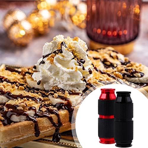 2 Pieces of Cream Bubbler, Cream Nozzle, Cream Dispenser, Small Portable Aluminum Alloy Bottle, Cream Dessert Making, Suitable for Parties, Coffee Shops, Dessert Making.