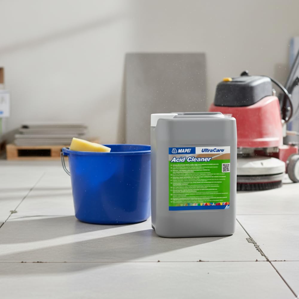 MAPEI UltraCare Acid Cleaner, Detergente Concentrato per Superfici, Rimuove calcare, ruggine ed efflorescenze, 5 Litri (2)