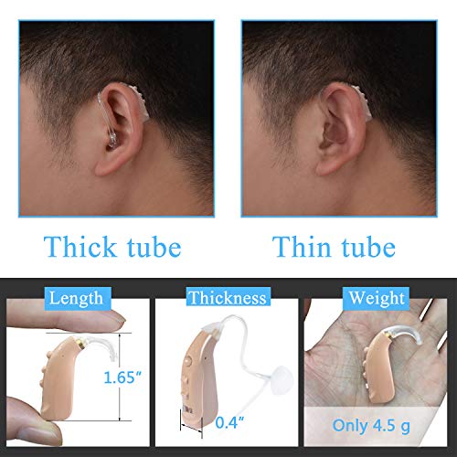Banglijian Hearing Amplifier Rechargeable Personal Sound Amplifier (PSAP) with Digital Noise Cancelling to Aid and Assist Hearing - Thumbnail 6