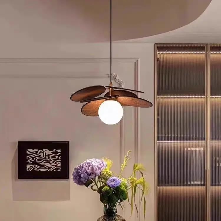 Lampe suspendue rétro pour créer un coin lecture apaisant dans l'étude