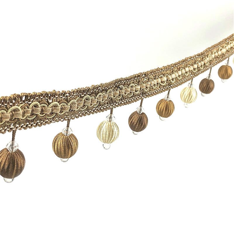 Garniture à franges à pompons, rideaux à franges en aluminium, 12 mètres de perles, garniture à pompons à boules, garnitures de rideaux, canapé, nappe, abat-jour, ruban décoratif artisanal, décorat