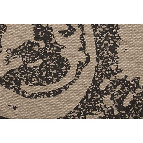 VHC Brands Sawyer Mill Charcoal Farmhouse Tan Textured Fabric Shower Curtain Bathroom Decoration 72x72 - Thumbnail 6