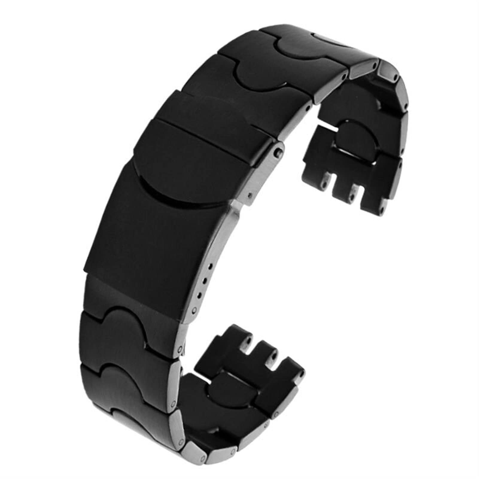 GUMMMY Dla Swatch masywny rdzeń metalowa bransoletka wklęsły wypukły łańcuszek do zegarka YCS Yas YGS żelazny męski i damski stalowy pasek do zegarka ceramiczny pasek, 21mm, Agat