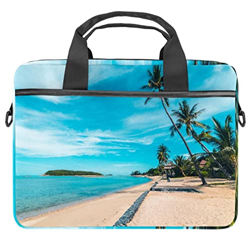 Sac ordinateur 13-14.5 pouces sacoche bandoulière motif plage