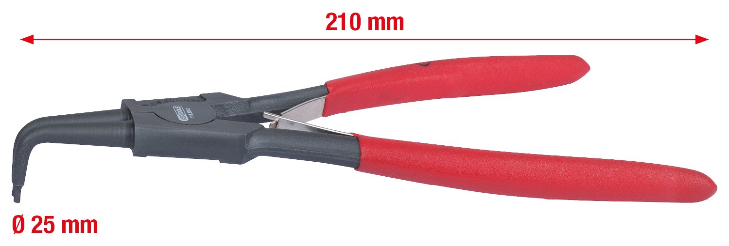 KS Tools 90 Degree Angled External Circlip Pliers, Transparent, A31, 40-100 mm - Image 2