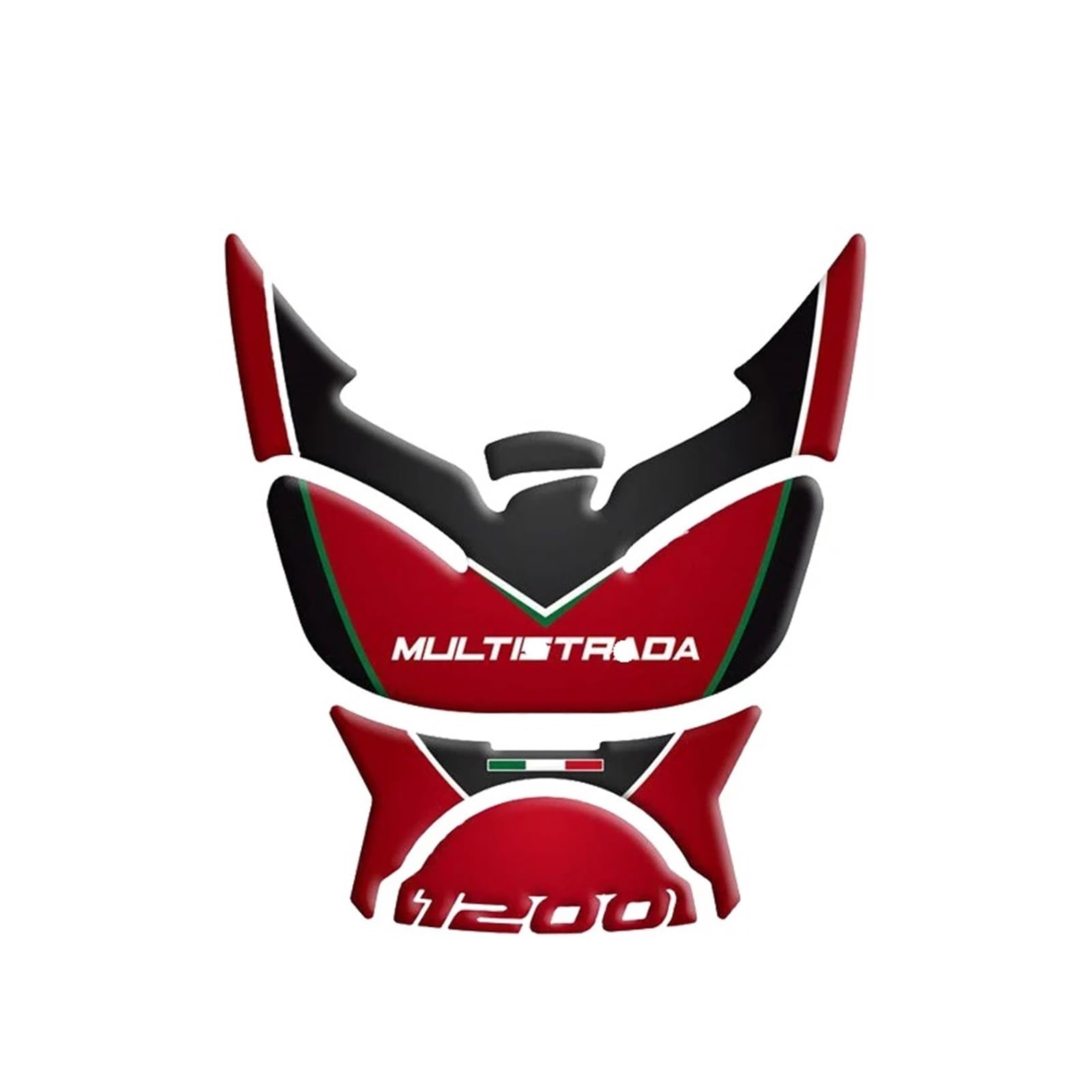 Sticker for Du&Cati for MULTISTRADA MTS 1200 Motorcycle Tank Pad Protector 3D Sticker Decal Red Motorbike Fuel Tank Side Protector