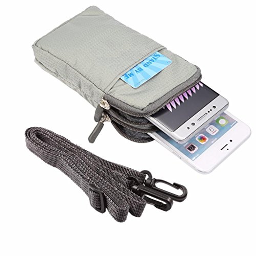 Universal Crossbody Cell Phone Purse Waist Pack Bag for Outdoor Sports Moblie Phone Carrying Cases Shoulder Belt Bag Pouch for iPhone 7 6/6S Plus Samsung Galaxy Phones Under 6.0'' from WaitingU
