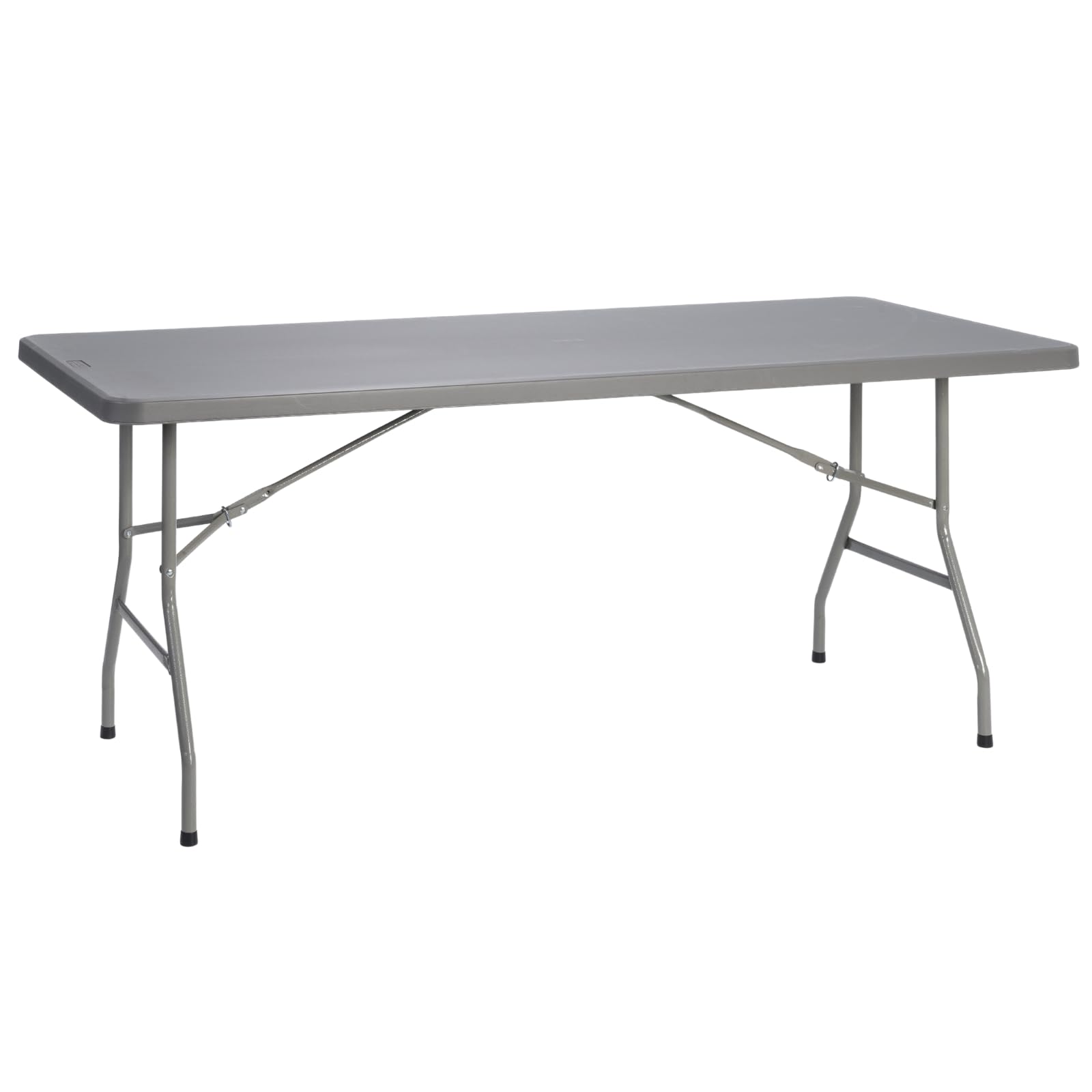 Mesa Rectangular 200 x 90 Cm con Patas Plegables de Exterior, Jardín, Catering, Hostelería y Eventos. Auxiliar para Comedor y Camping. Fácil de Transportar, Portátil y de PVC.