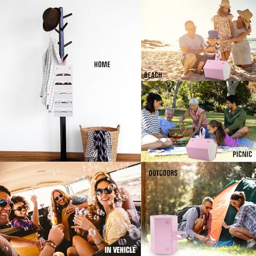 Image of SMARTTOP Sunglass Eyeglass Organizer Collector 5 slot 6 Slot PU Eyeglasses Storage Case Box Multiple Hanging Eyewear Display