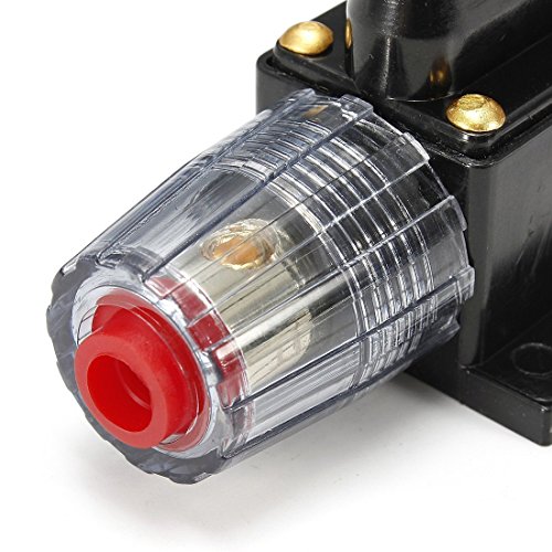 Image of ZOOKOTO 12V-24V DC 80A Car Audio Inline Circuit Breaker Reset Fuse Holders Inverter for Stereo Switch System Protection 80 Amp