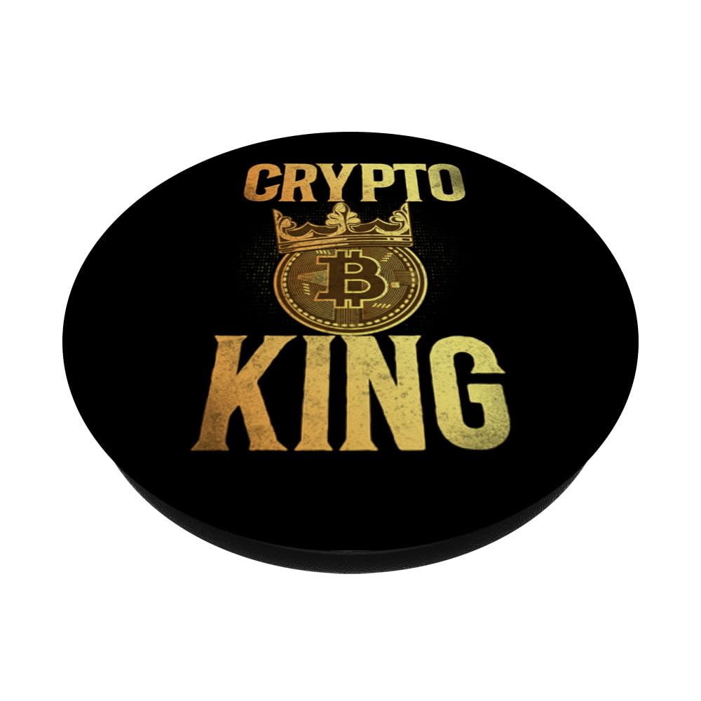 Amazon.com: Bitcoin Crypto King PopSockets Adhesive PopGrip : Cell Phones &  Accessories