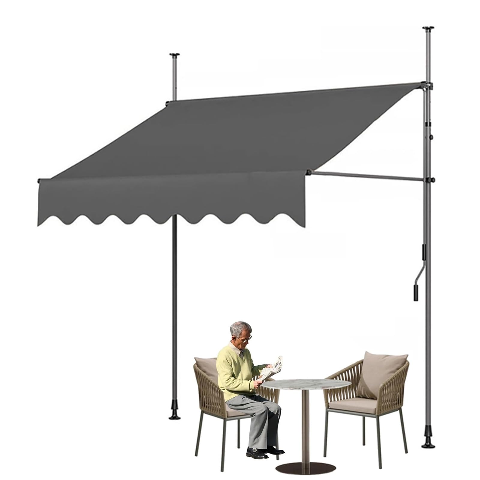 Store rétractable de terrasse pour créer de l'ombre au jardin